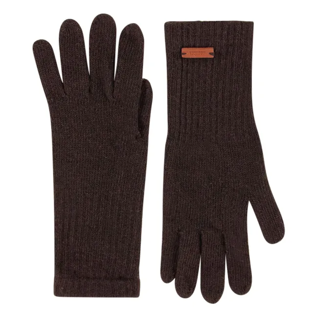 Niels Recycled Wool Gloves | Brown