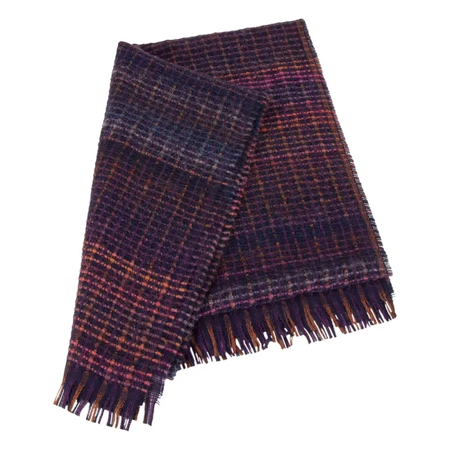 Echarpe Niu Pio Laine Vierge | Bleu marine