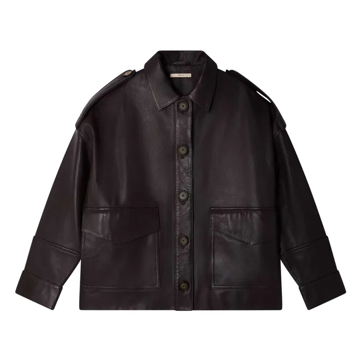 Veste Harriboyd Cuir | Marron- Image produit n°0