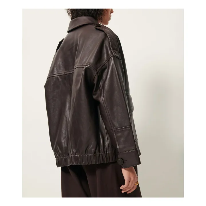 Veste Harriboyd Cuir | Marron- Image produit n°4