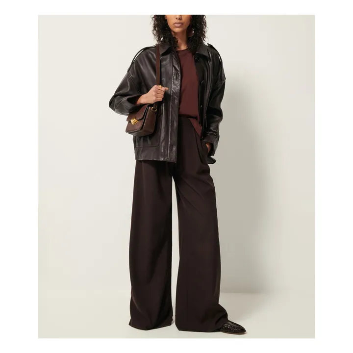 Veste Harriboyd Cuir | Marron- Image produit n°2