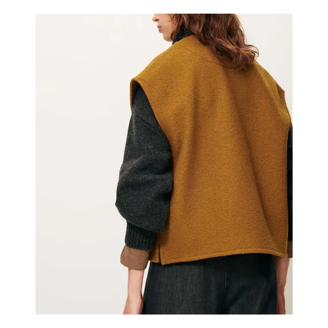 Veste Sans Manches Hanzo Laine | Bronze