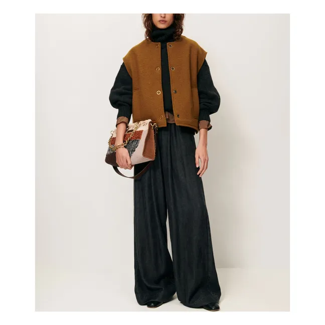 Veste Sans Manches Hanzo Laine | Bronze