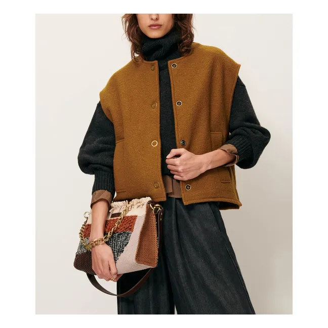 Veste Sans Manches Hanzo Laine | Bronze