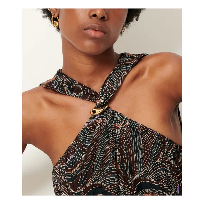 Vestido Gigi de fibra reciclada | Negro