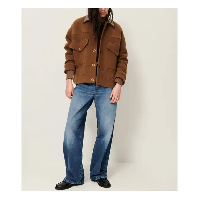 Manteau Edfinlay Laine Recyclée | Marron