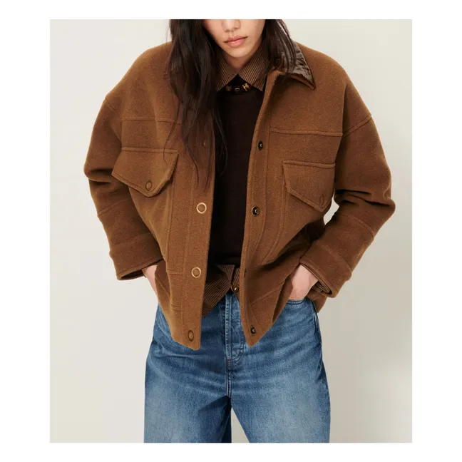 Edfinlay Recycled Wool Coat | Brown