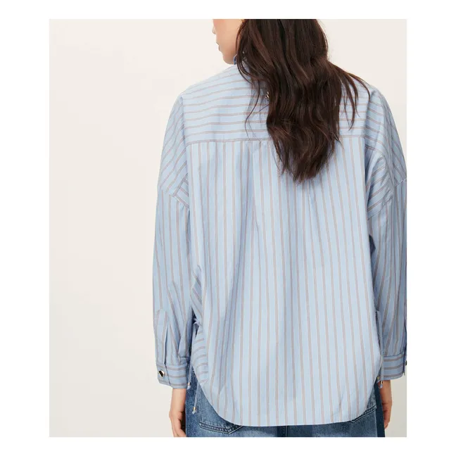 Chemise Danie Rayée | Bleu