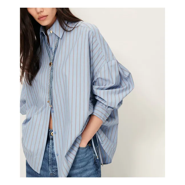 Chemise Danie Rayée | Bleu