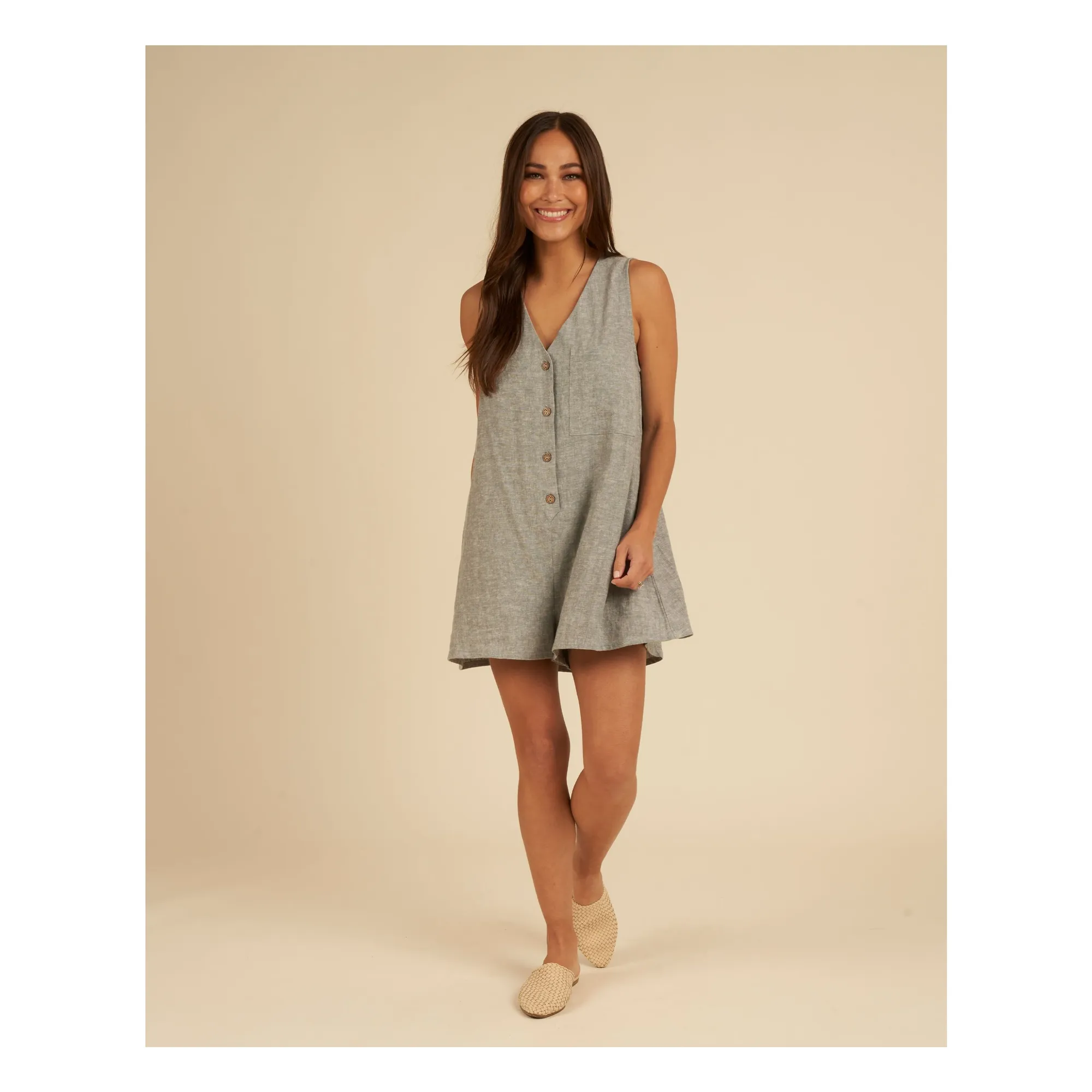 Rylee + Cru Women's Indigo Blue Amari Jumpsuit - Collection