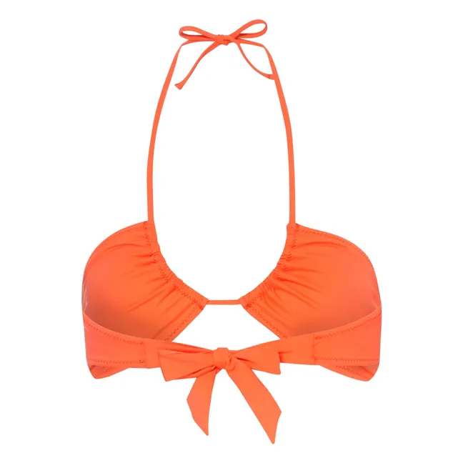 Inverted Triangle Bikini Top | Orange