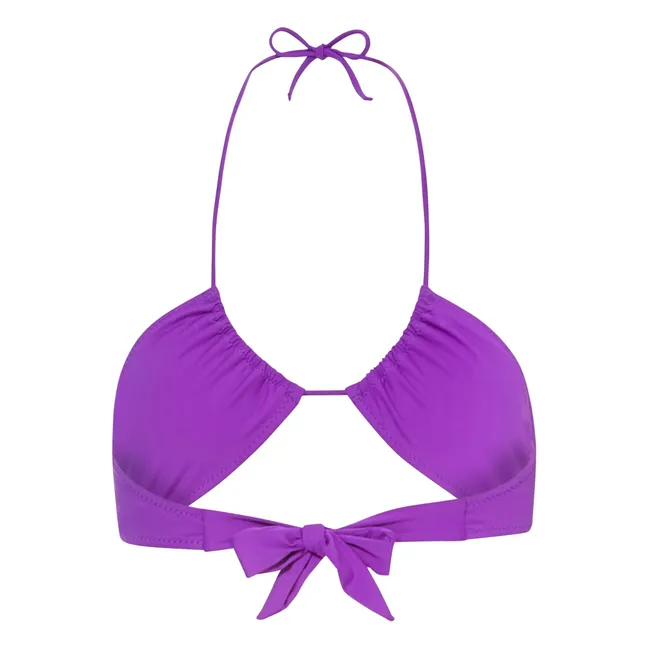 Inverted Triangle Bikini Top | Purple