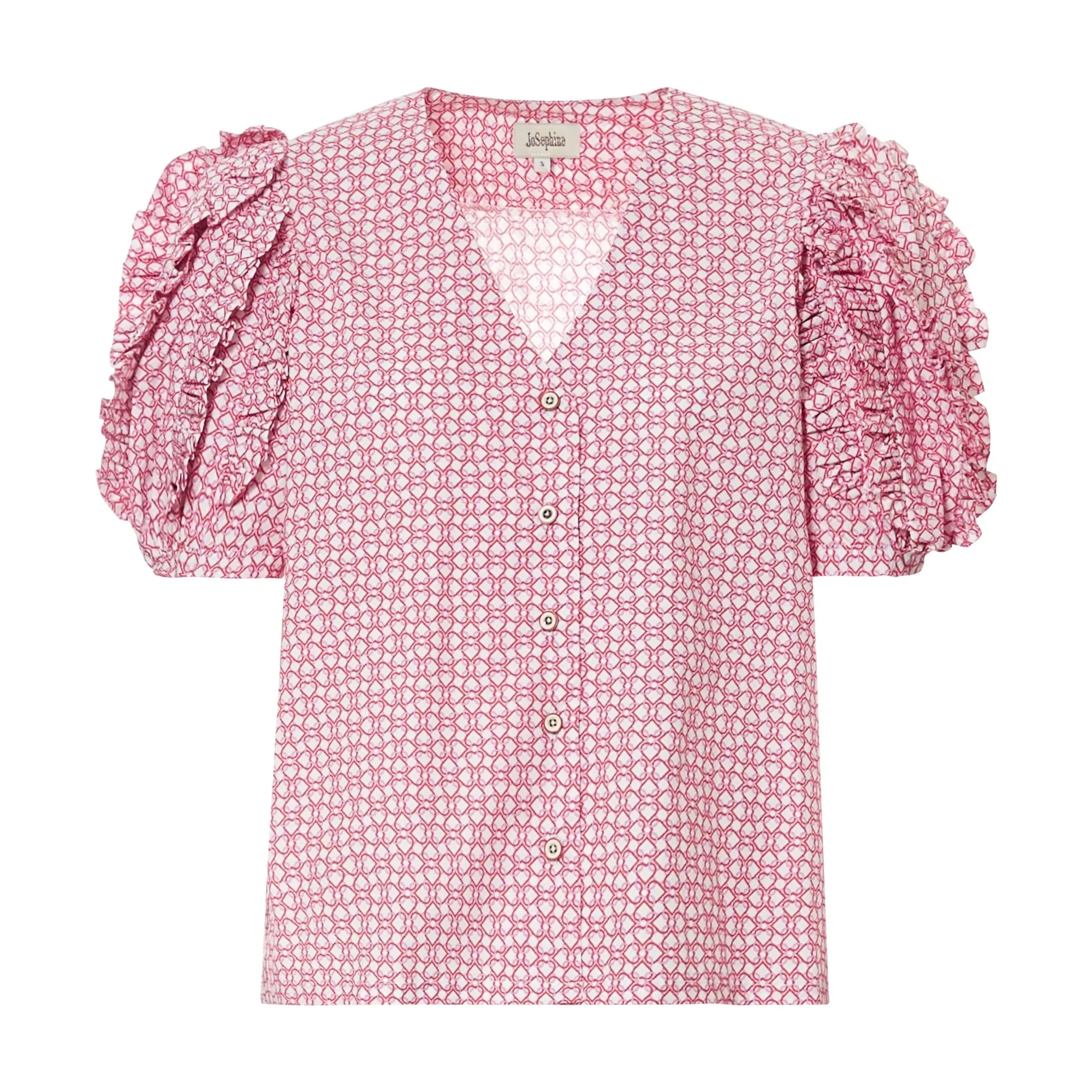 Josephine Red Bellini Liberty Blouse