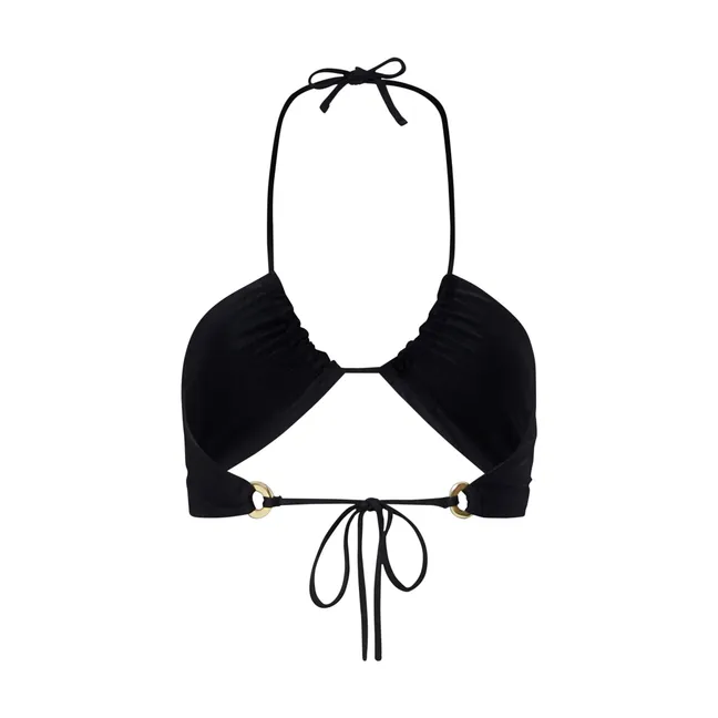 Haut de Maillot de Bain Triangle Inversé | Noir