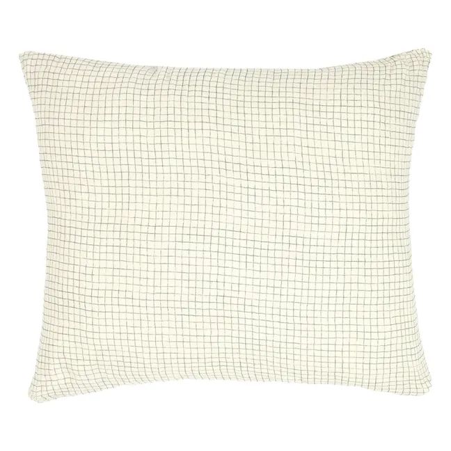 Wabi-Sabi Blue Grid pillowcase | Blue