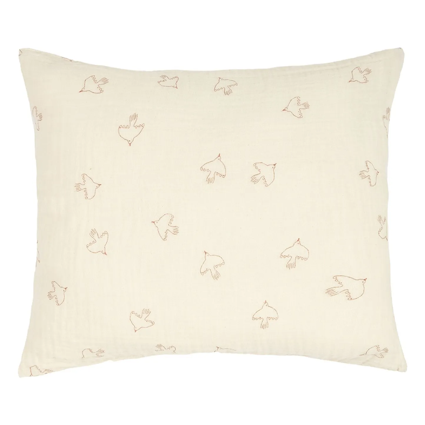 Nobodinoz Cream Wabi-Sabi Hoshi Birds Pillowcase
