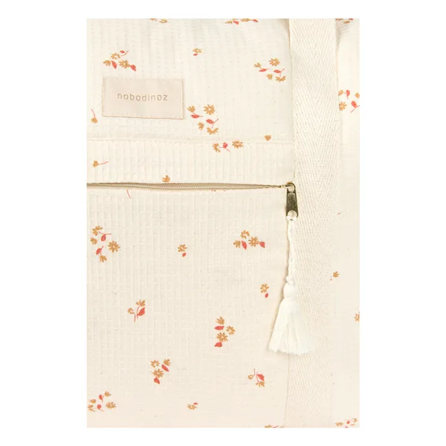 Sac de maternité imperméable en coton bio Opéra Lily | Ecru