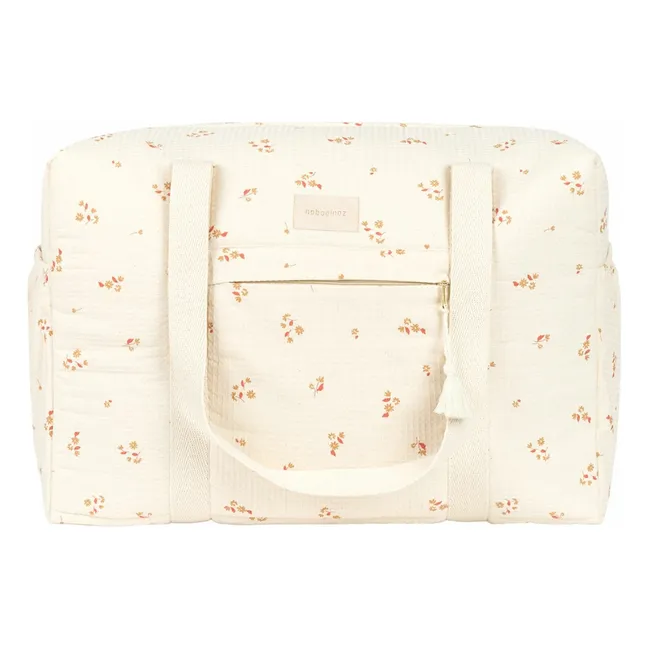 Sac de maternité imperméable en coton bio Opéra Lily | Ecru