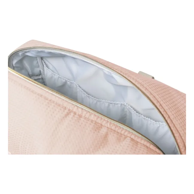 Sac de maternité imperméable en coton bio Opéra | Rose pâle