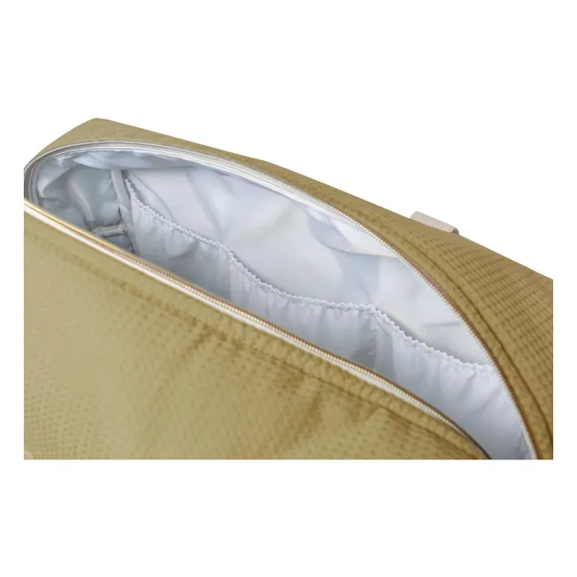 Sac de maternité imperméable en coton bio Opéra | Olive