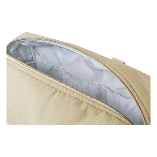 Sac de maternité imperméable en coton bio Opéra | Sauge