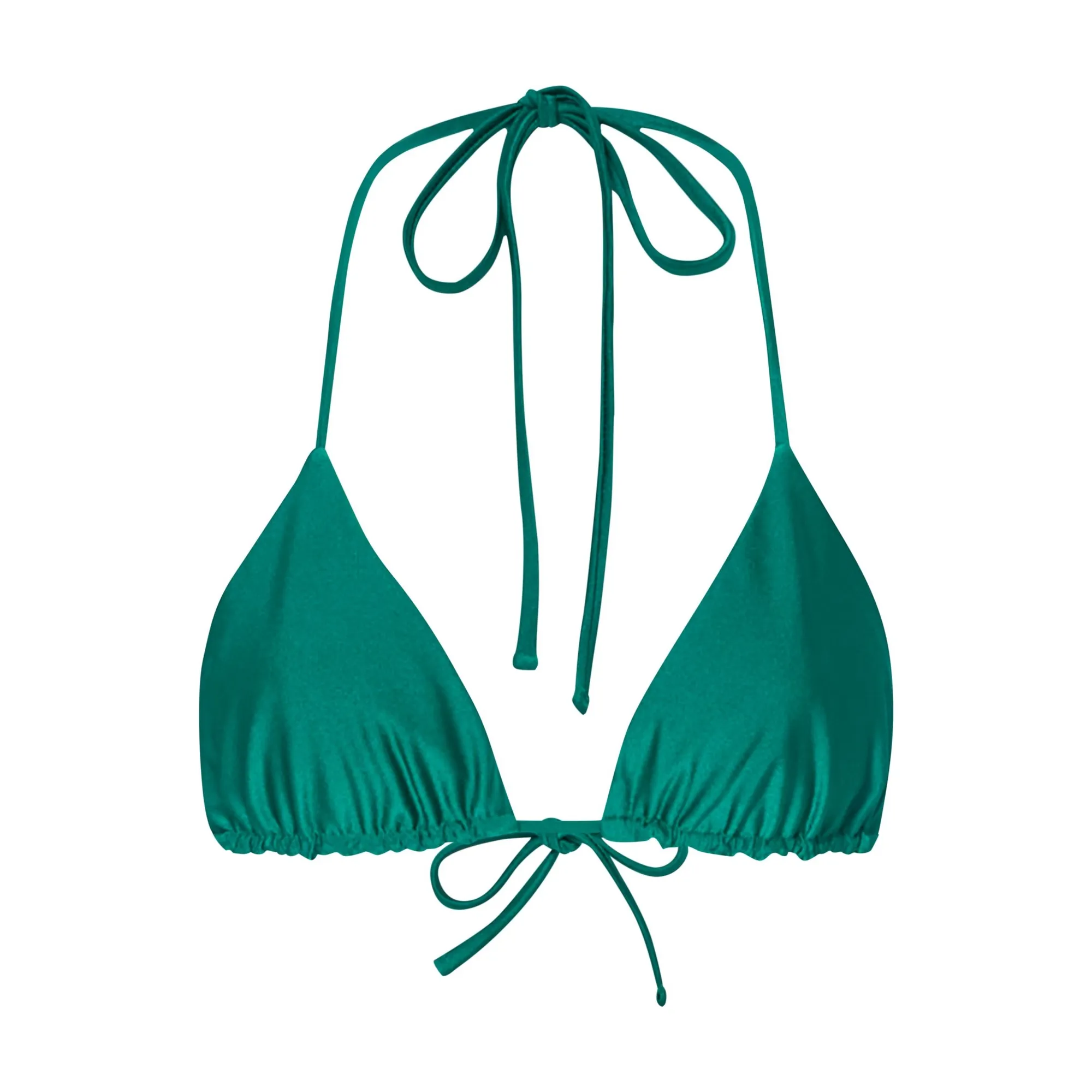Alma Deia Green Triangle Reversible Swimsuit Top
