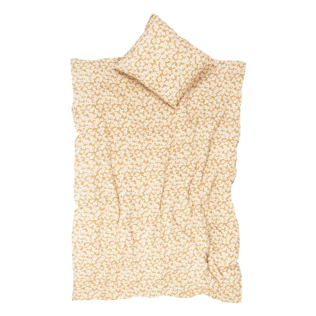 Wabi-Sabi Sakura-Bettwäsche-Set | Ocker