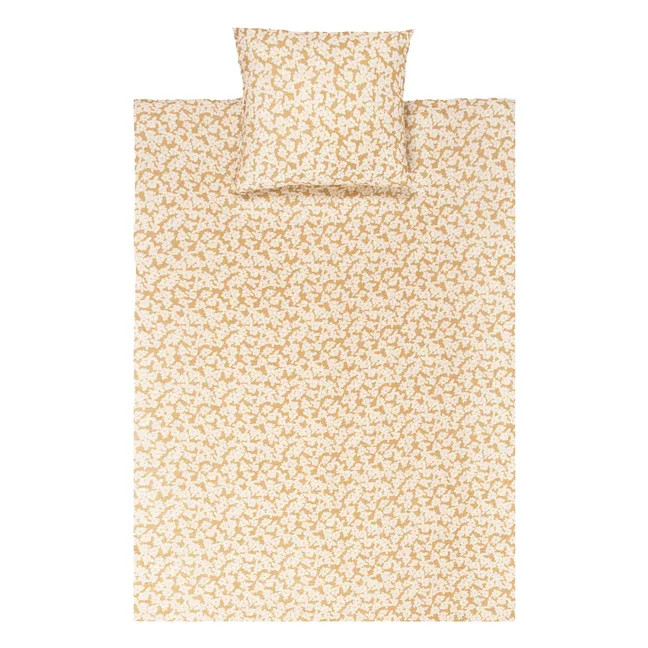 Wabi-Sabi Sakura-Bettwäsche-Set | Ocker