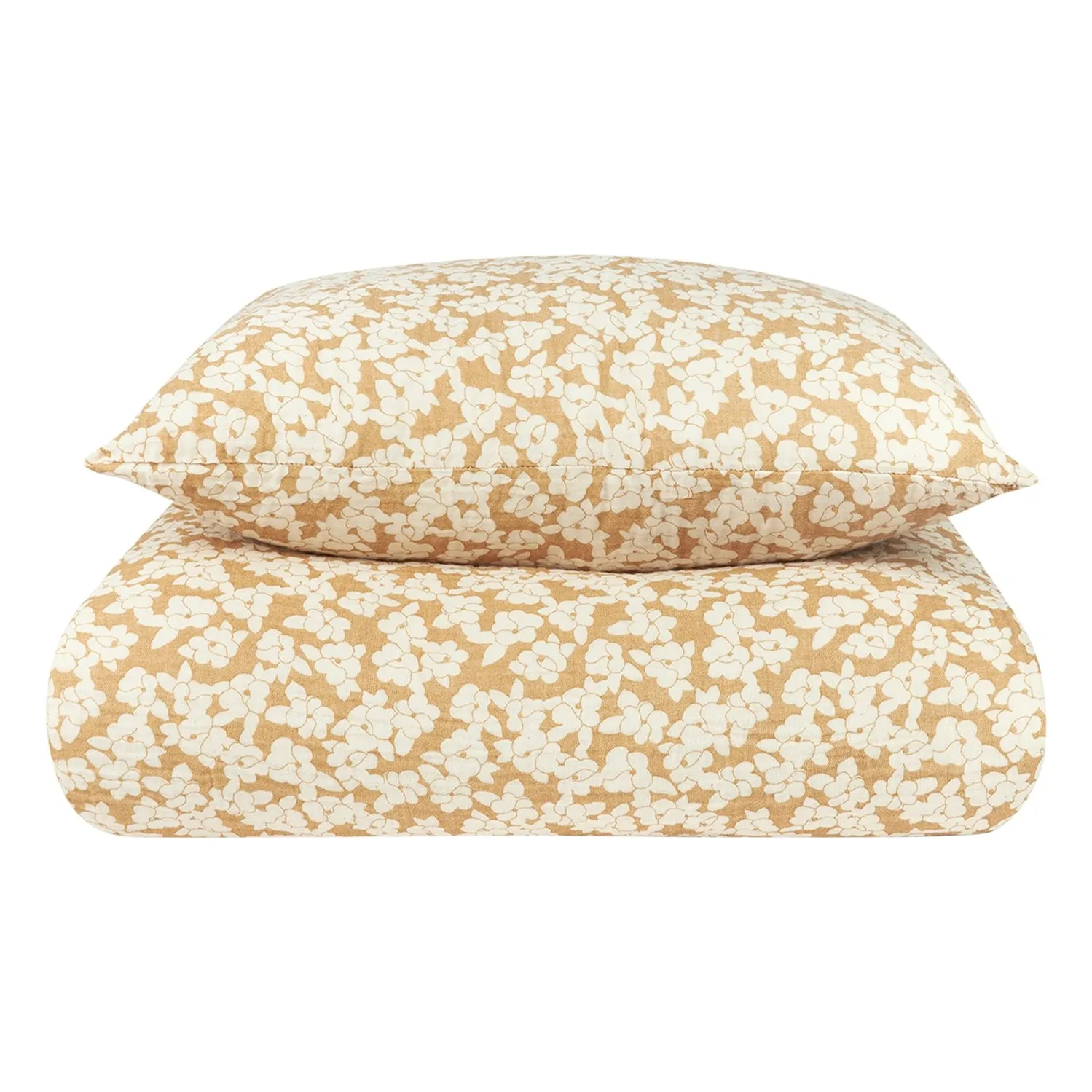 Nobodinoz Ochre Wabi-Sabi Sakura Bed Linen Set