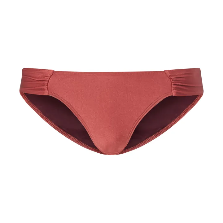 Bas de Maillot de Bain Drapé | Vieux Rose- Image produit n°0
