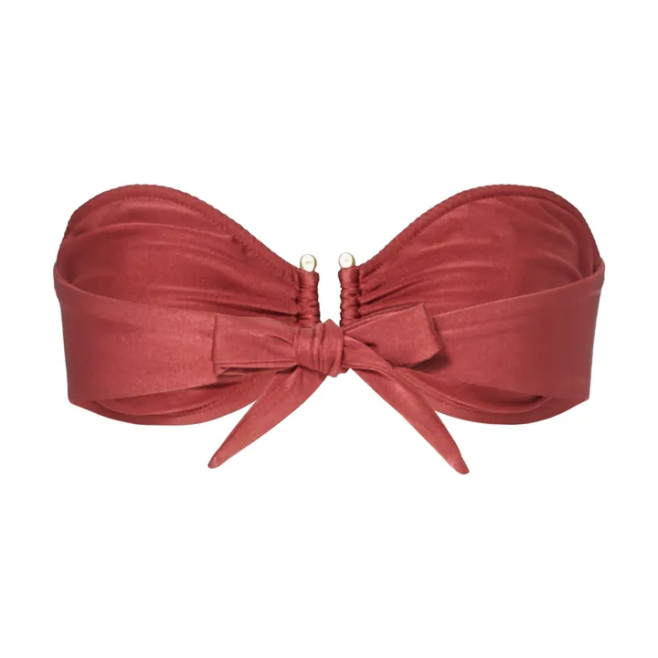 Haut de Maillot de Bain Bandeau | Vieux Rose- Image produit n°1