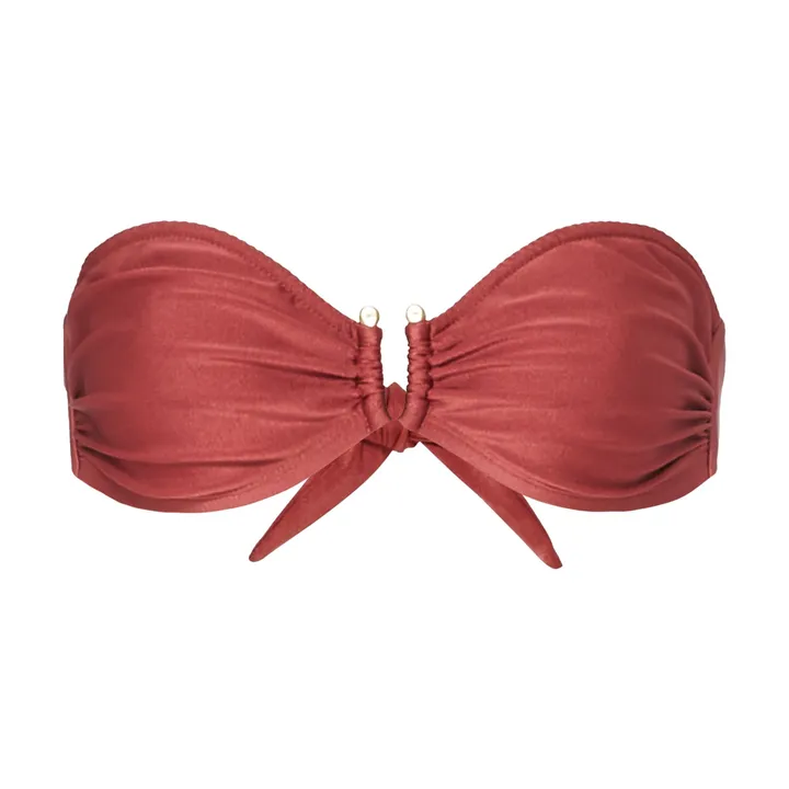 Haut de Maillot de Bain Bandeau | Vieux Rose- Image produit n°0