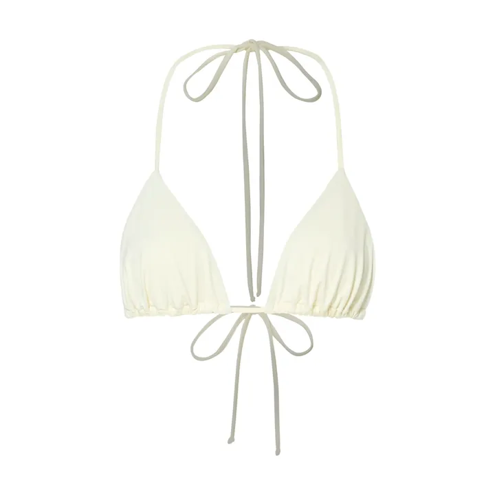 Haut de Maillot de Bain Triangle  | Blanc cassé- Image produit n°0