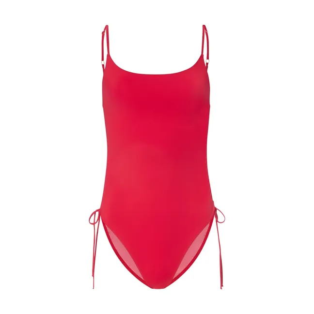 Maillot de Bain 1 Pièce Noué et Froncé | Rouge