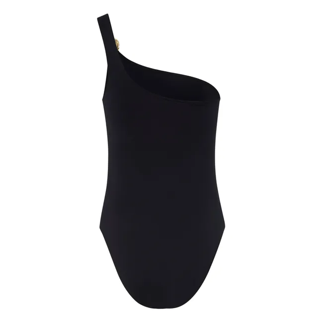 1-Piece Asymmetrical Swimsuit | Black