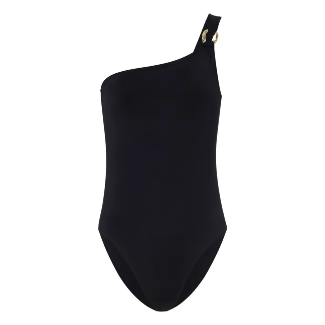 1-Piece Asymmetrical Swimsuit | Black