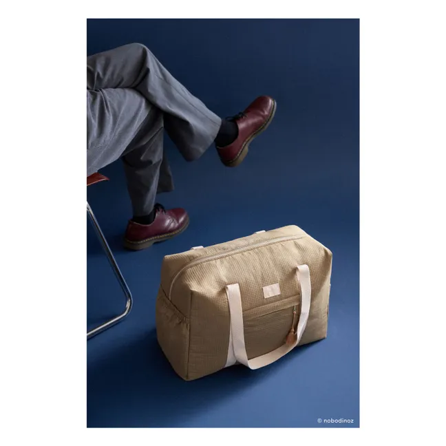 Sac de maternité imperméable en coton bio Opéra | Olive