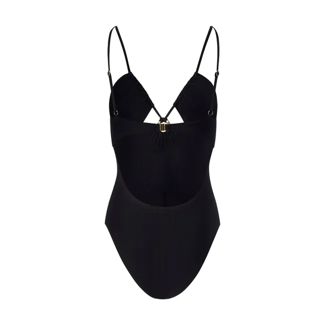 Maillot de Bain 1 Pièce Cut-Out Dos Nu | Noir