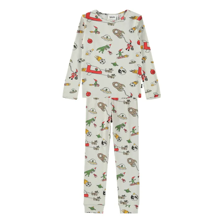 Pijama de algodón orgánico Lue | Azul- Imagen del producto n°5