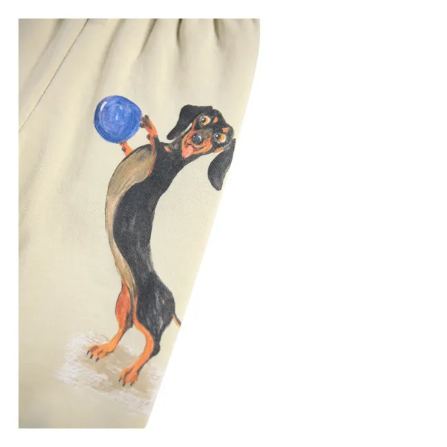 Jogger Simeon Dog Play Coton Bio | Ecru