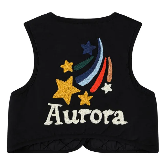 Helma Sleeveless Vest | Black