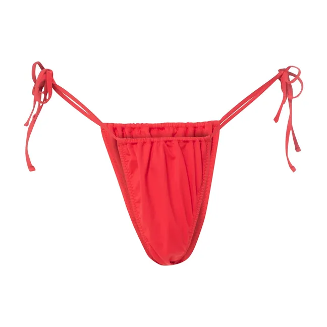 Tie Side Bikini Bottom | Red