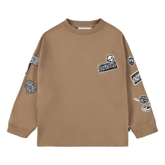 Rube organic cotton T-shirt | Brown