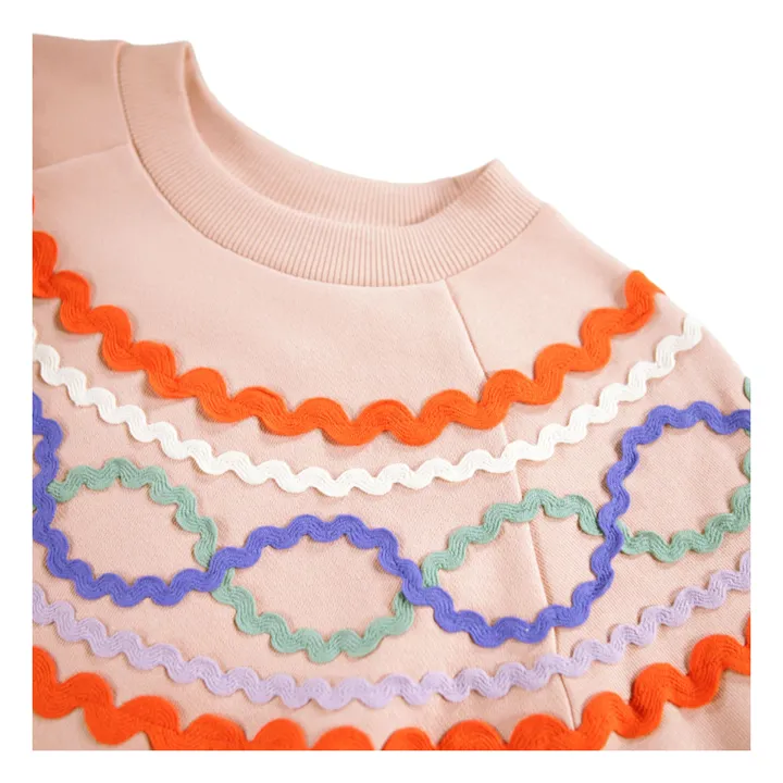 Sweat Marilyn Coton Bio | Rose poudré- Image produit n°2