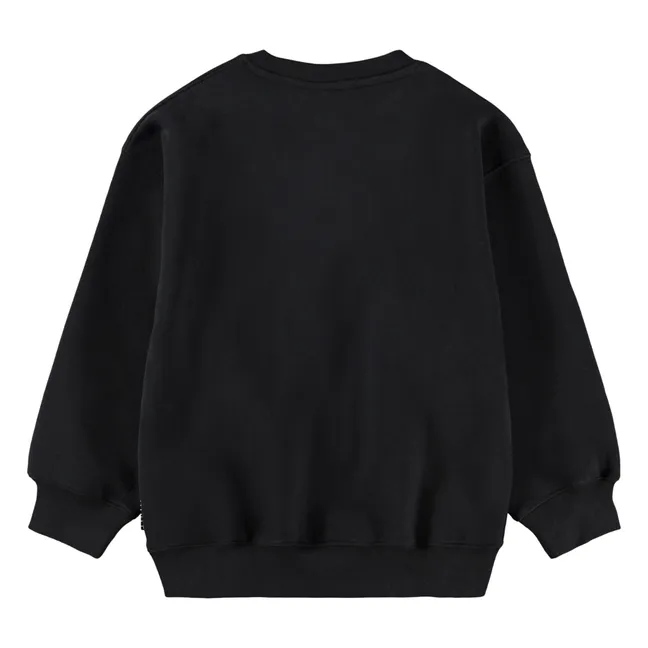 Sweat Mar Smiley Coton Bio | Noir