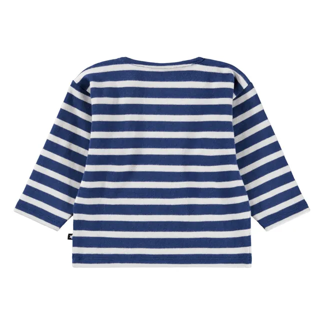T-shirt Edarko Rayé Coton Bio | Bleu