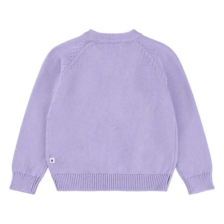 Cardigan Gilli Coton Bio | Violet- Image produit n°1
