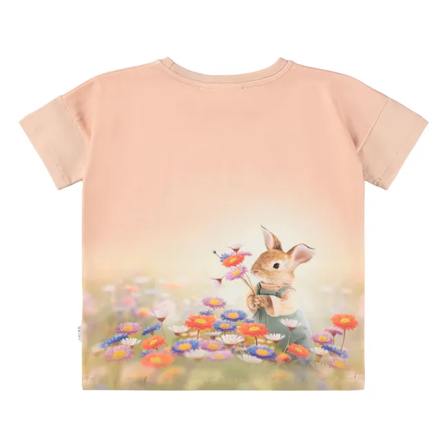 T-shirt Raeesa Coton Bio | Rose poudré