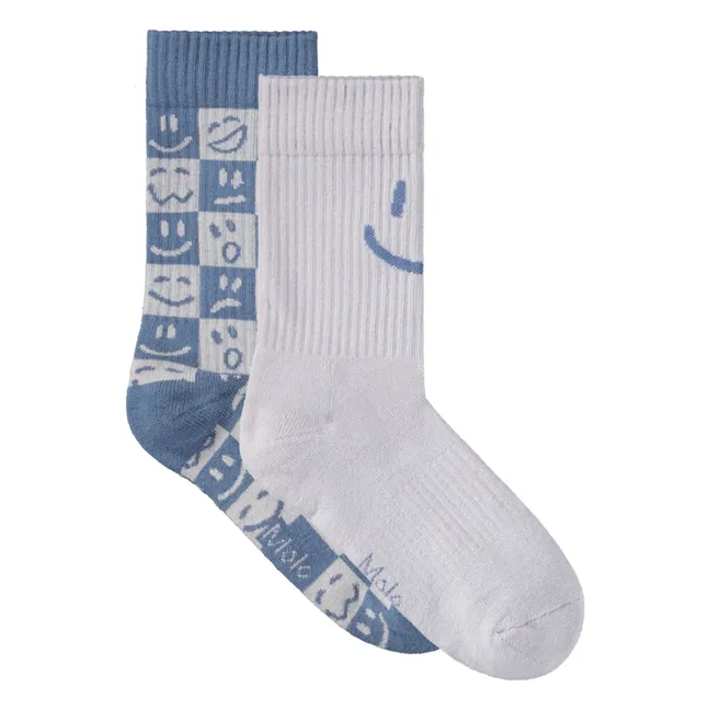 Lot de 2 Paires de Chaussettes Norman Smiles | Bleu