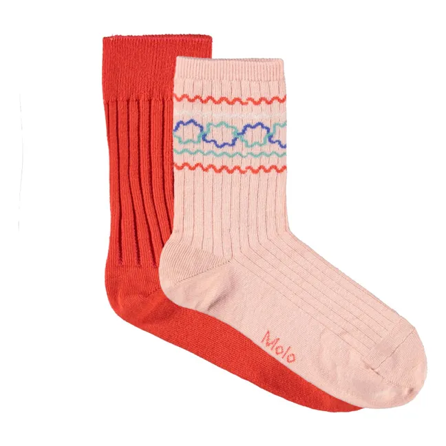 Lot de 2 Paires de Chaussettes Nomi | Rose